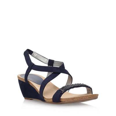 Anne Klein Blue 'Jasia2' low wedge sandal